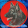 Shiloh Shepherd HD Profile #2 10" Double Extra Embroidery Patch