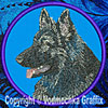 Shiloh Shepherd HD Profile #2 - 4" Medium Embroidery Patch