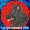 Shiloh Shepherd HD Profile #3 10" Double Extra Embroidery Patch