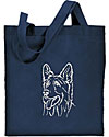 Shiloh Shepherd Portrait #1 Embroidered Tote Bag #1