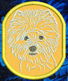 West Highland White Terrier Portrait #1 - 4" Medium Emb. Patch