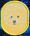 West Highland White Terrier Portrait #1 - 3" Small Emb. Patch