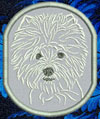 West Highland White Terrier Portrait #1 - 4" Medium Emb. Patch