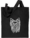 Yorkshire Terrier Portrait #1 Embroidered Tote Bag #1