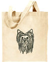 Yorkshire Terrier Portrait #1 Embroidered Tote Bag #1