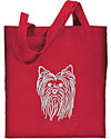 Yorkshire Terrier Portrait #1 Embroidered Tote Bag #1