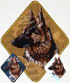 German Shepherd Profile HD - Embroidery Patch #2