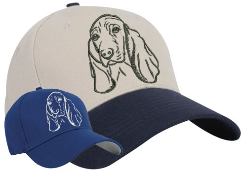 Basset Hound Portrait #1 Embroidered Hat #1 - Click Image to Close