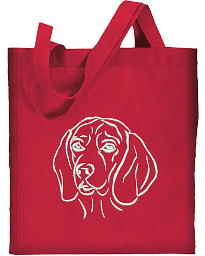 Beagle Portrait #1 Embroidered Tote Bag #1 - Click Image to Close