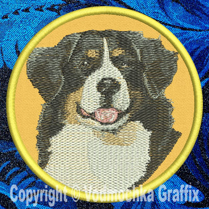 Bernese Mountain Dog BT3514 - 4" Medium Embroidery Patch - Click Image to Close