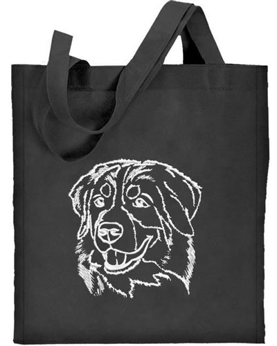 Bernese Mountain Dog Portrait #1 Embroidered Tote Bag #1 - Click Image to Close