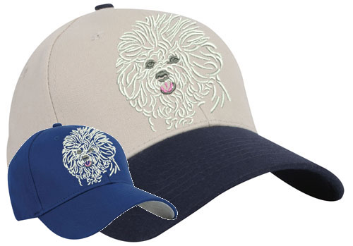 Bichon Frise Portrait #1 Embroidered Hat #1 - Click Image to Close