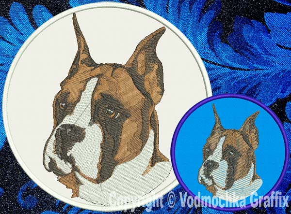 Boxer BT2299 - 8" Extra Large Embroidery Patch - Click Image to Close