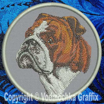 Bulldog BT2363 - 8" Extra Large Embroidery Patch - Click Image to Close