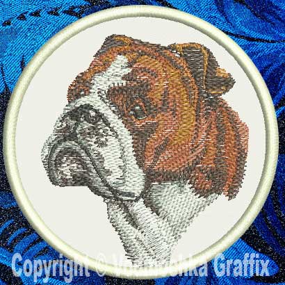 Bulldog BT2363 - 3" Small Embroidery Patch - Click Image to Close