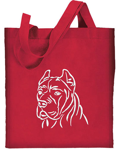 Cane Corso - Italian Mastiff Portrait #1 Embroidered Tote Bag #1 - Click Image to Close