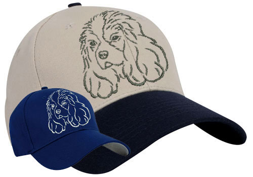 Cavalier Spaniel Portrait #1 Embroidered Hat #1 - Click Image to Close