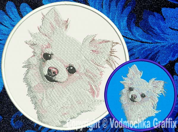 Chihuahua BT3989 - 7" Extra Large Embroidery Patch - Click Image to Close