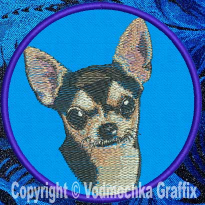 Chihuahua - BT3993 - 4" Medium Embroidery Patch - Click Image to Close