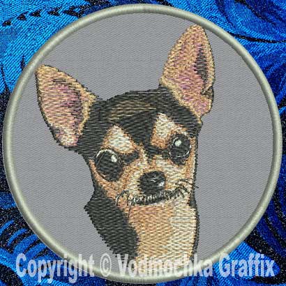 Chihuahua - BT3993 - 8" Extra Large Embroidery Patch - Click Image to Close