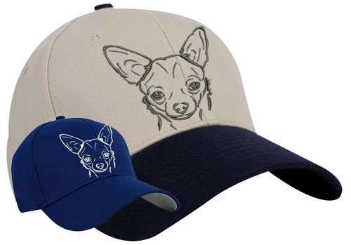 Chihuahua Portrait #1 Embroidered Hat #1 - Click Image to Close