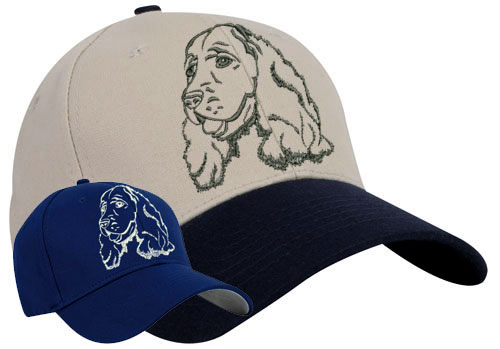 Cocker Spaniel Portrait #1 Embroidered Hat #1 - Click Image to Close