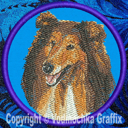 Collie BT2492 - 3" Small Embroidery Patch - Click Image to Close