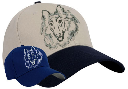 Collie Portrait #1 Embroidered Hat #1 - Click Image to Close