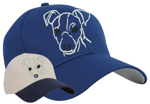 Jack Russell Terrier Portrait #2 Embroidered Hat #1 - Click Image to Close