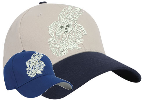 Maltese Agility #1 Embroidered Hat #1 - Click Image to Close