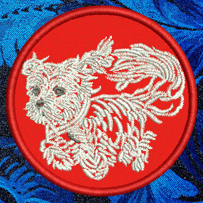Maltese Agility #4 - 4" Medium Embroidery Patch - Click Image to Close