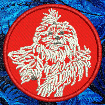 Maltese Agility #5 - 3" Small Embroidery Patch - Click Image to Close