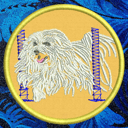 Maltese Agility #6 - 4" Medium Embroidery Patch - Click Image to Close