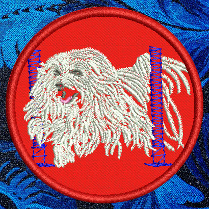 Maltese Agility #6 - 3" Small Embroidery Patch - Click Image to Close