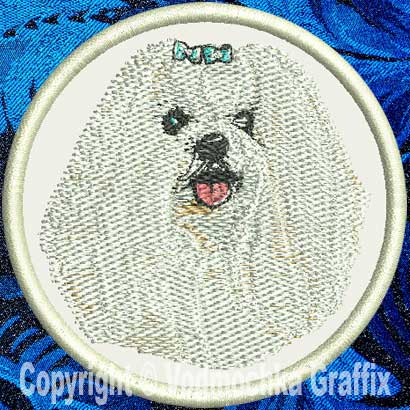 Maltese BT2290 - 6" Large Embroidery Patch - Click Image to Close