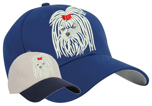 Maltese Portrait #1 Embroidered Hat #1 - Click Image to Close