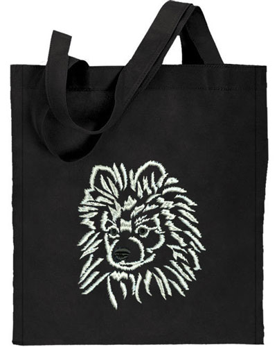 Pomeranian Portrait #2 Embroidered Tote Bag #1 - Click Image to Close