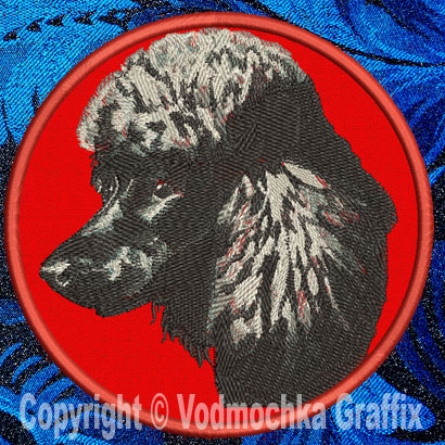 Poodle BT2396 - 6" Large Embroidery Patch - Click Image to Close