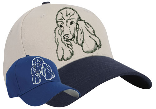 Poodle Portrait #1 Embroidered Hat #1 - Click Image to Close