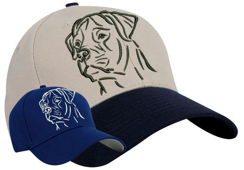 Rottweiler Portrait #1 Embroidered Hat #1 - Click Image to Close