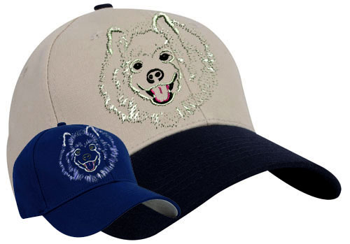 Samoyed Portrait #1 Embroidered Hat #1 - Click Image to Close