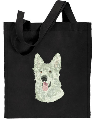 Shiloh Shepherd HD Portrait #2 Embroidered Tote Bag#1 - Click Image to Close