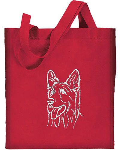 Shiloh Shepherd Portrait #1 Embroidered Tote Bag #1 - Click Image to Close