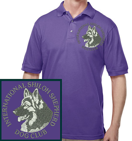 ISSDC Logo #1 Embroidered Men's Golf Shirt #1 - Click Image to Close