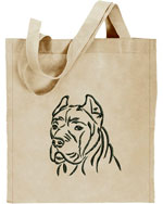Cane Corso - Italian Mastiff Portrait #1 Embroidered Tote Bag #1