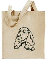 Cocker Spaniel Portrait#1 Embroidered Tote Bag #1