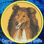 Collie BT2492 - 3" Small Embroidery Patch