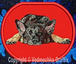 German Shepherd Sleeping HD #1 - 4" Embroidery Patch