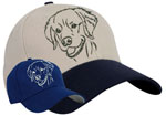 Golden Retriever Portrait #1 Embroidered Hat #1