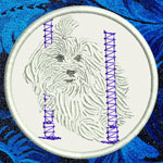 Maltese Agility #3 - 4" Medium Embroidery Patch